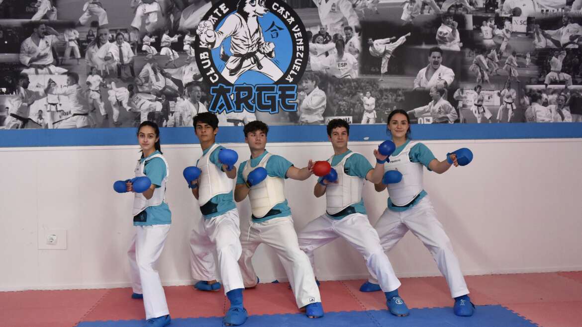 Seis karatecas del Club Arge Casa de Venezuela, rumbo a la Liga Nacional