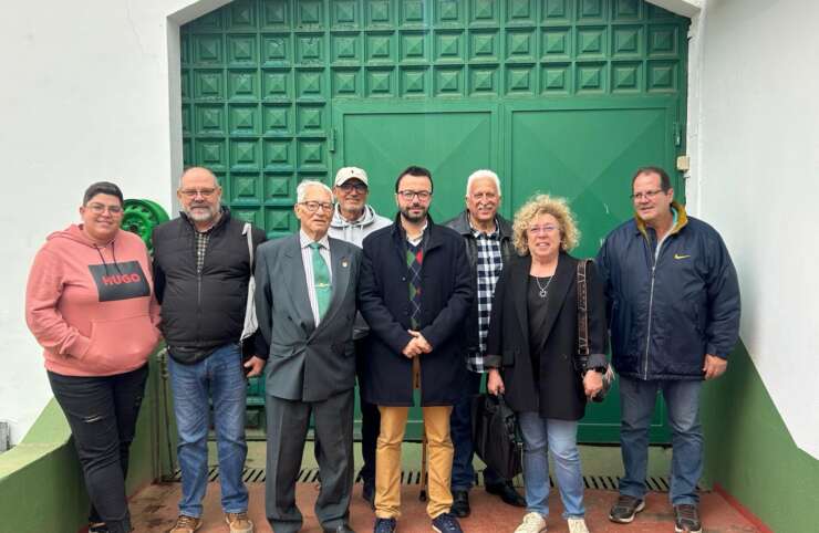 Visita de las Federaciones de Bola Canaria y Petanca